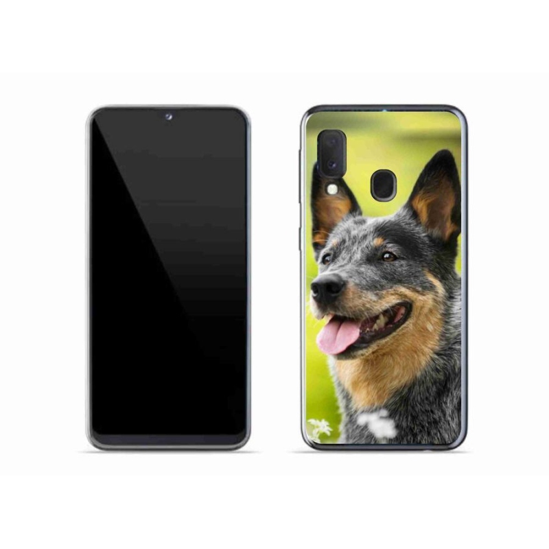 Gelový kryt mmCase na mobil Samsung Galaxy A20e - australský honácký pes