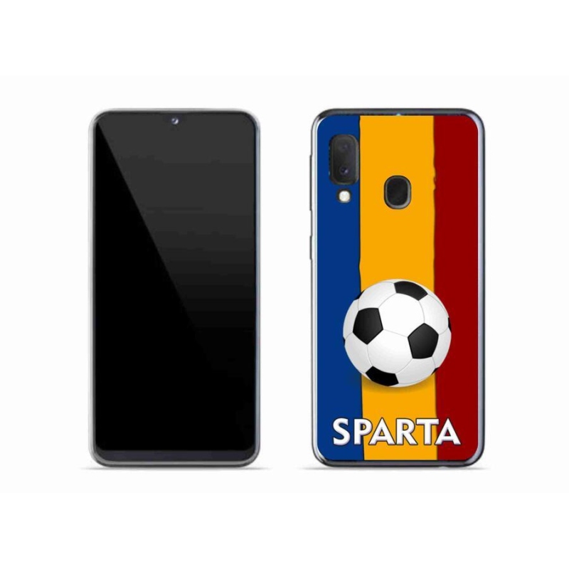 Gelový kryt mmCase na mobil Samsung Galaxy A20e - fotbal 1