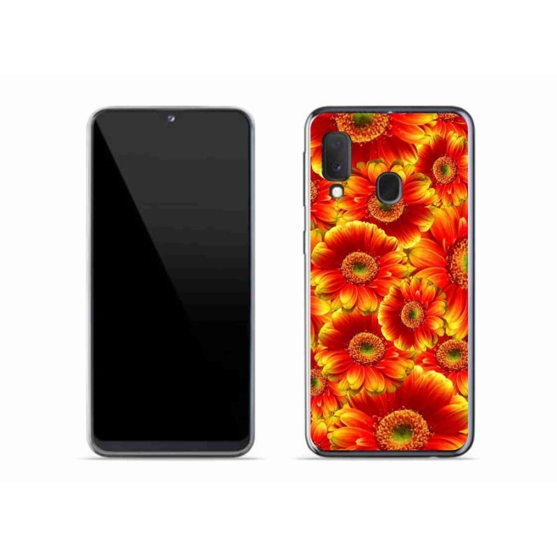 Gelový kryt mmCase na mobil Samsung Galaxy A20e - gerbera 1