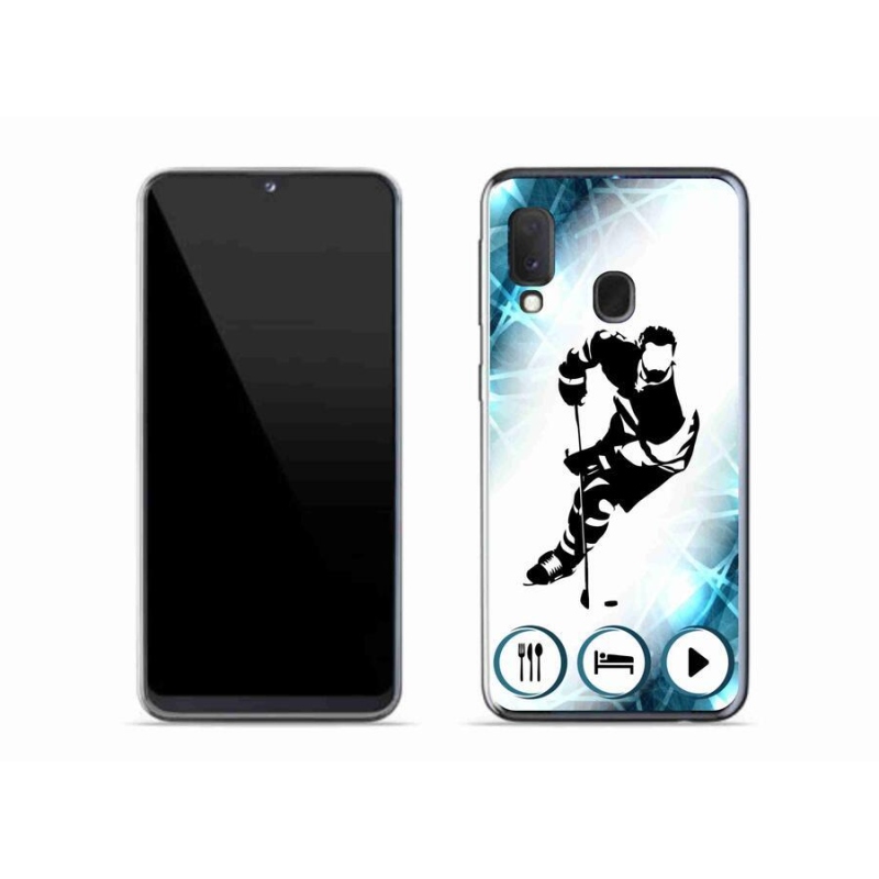 Gelový kryt mmCase na mobil Samsung Galaxy A20e - hokej 1