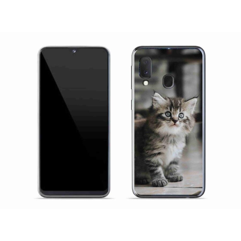 Gelový kryt mmCase na mobil Samsung Galaxy A20e - koťátko