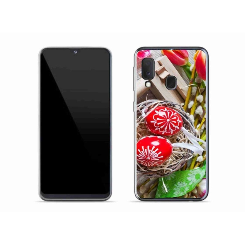 Gelový kryt mmCase na mobil Samsung Galaxy A20e - kraslice