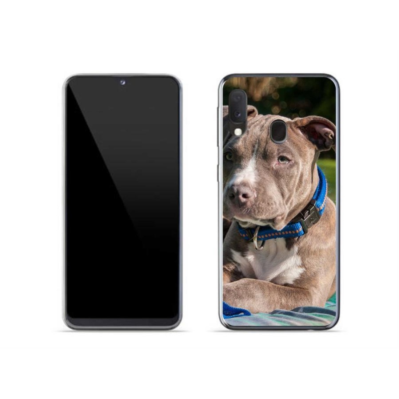 Gelový kryt mmCase na mobil Samsung Galaxy A20e - pitbull