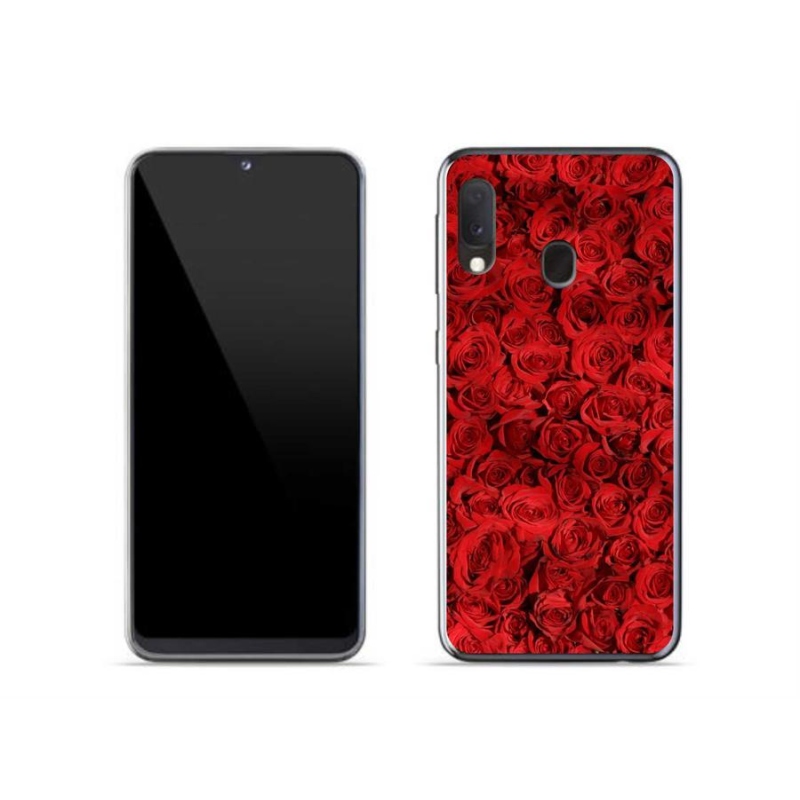 Gelový kryt mmCase na mobil Samsung Galaxy A20e - růže