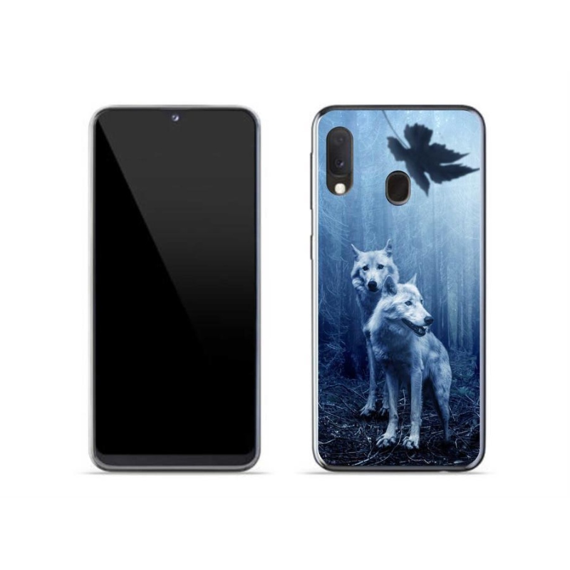 Gelový kryt mmCase na mobil Samsung Galaxy A20e - vlci v lese