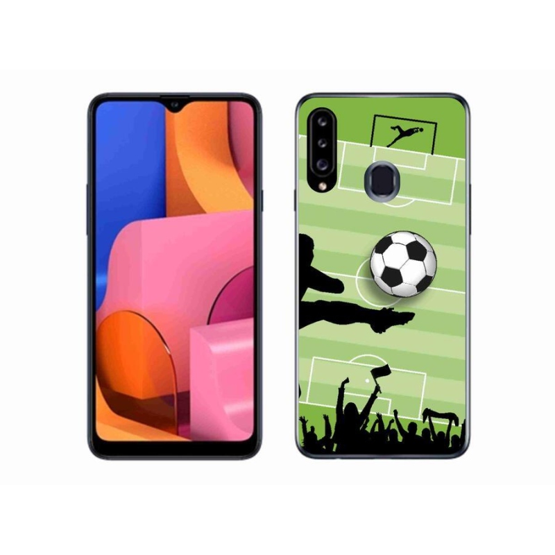 Gelový kryt mmCase na mobil Samsung Galaxy A20s - fotbal 3