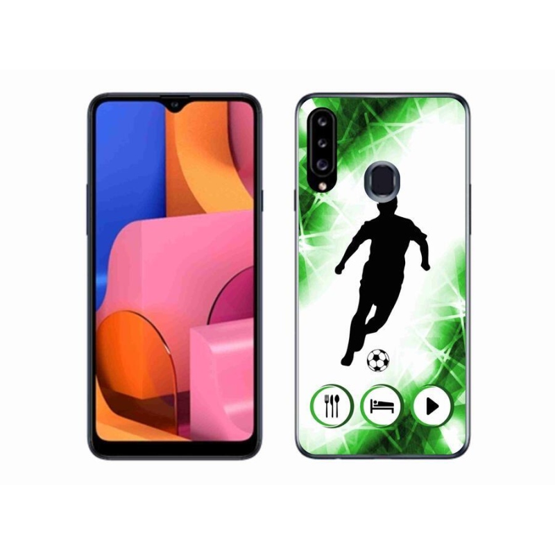 Gelový kryt mmCase na mobil Samsung Galaxy A20s - fotbalista