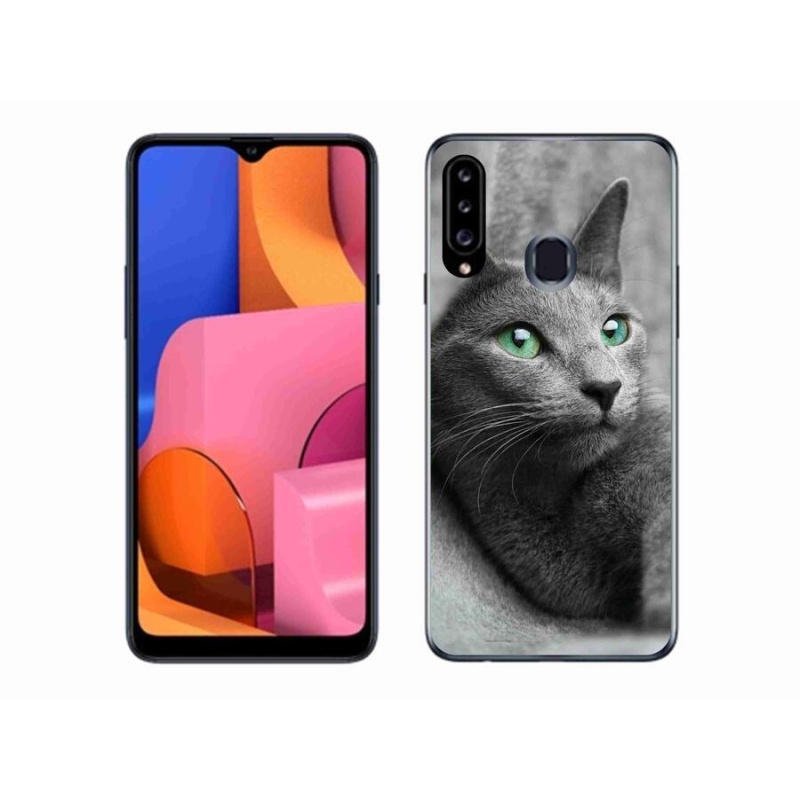 Gelový kryt mmCase na mobil Samsung Galaxy A20s - kočka 2