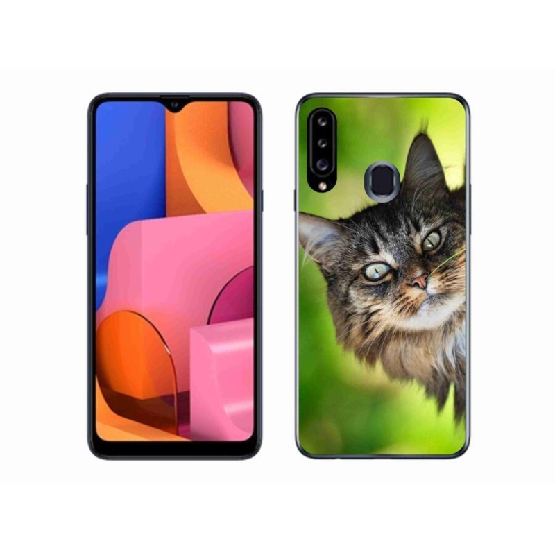 Gelový kryt mmCase na mobil Samsung Galaxy A20s - kočka 3