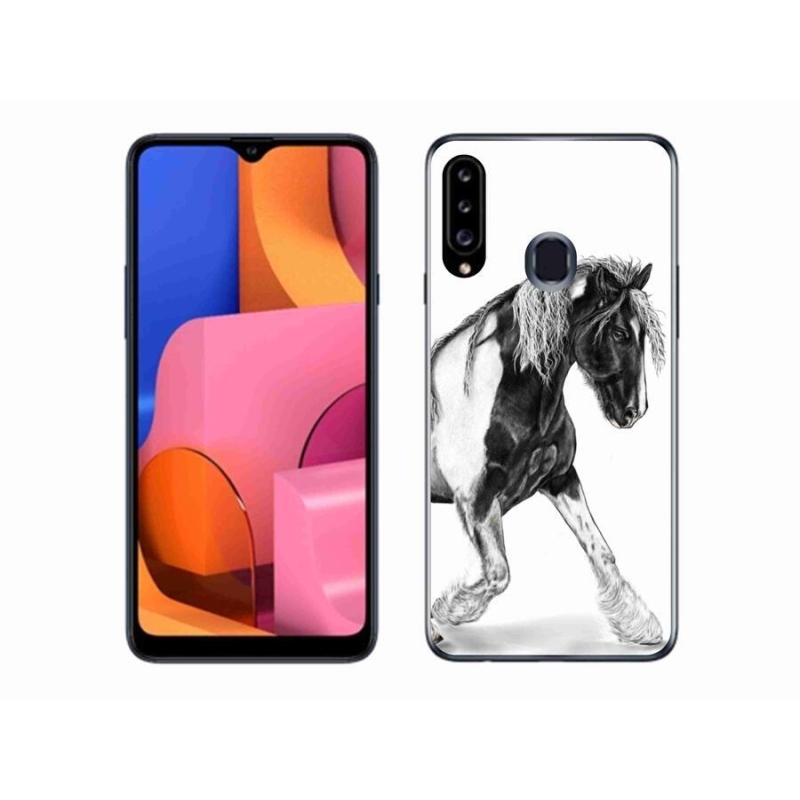 Gelový kryt mmCase na mobil Samsung Galaxy A20s - kůň