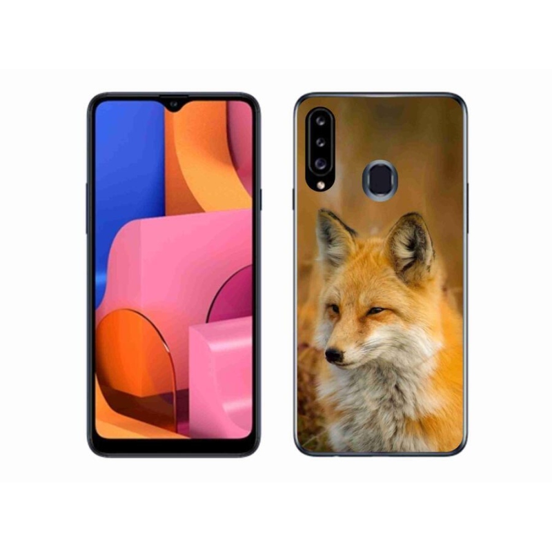 Gelový kryt mmCase na mobil Samsung Galaxy A20s - liška