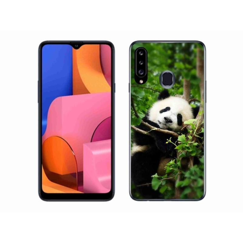 Gelový kryt mmCase na mobil Samsung Galaxy A20s - panda