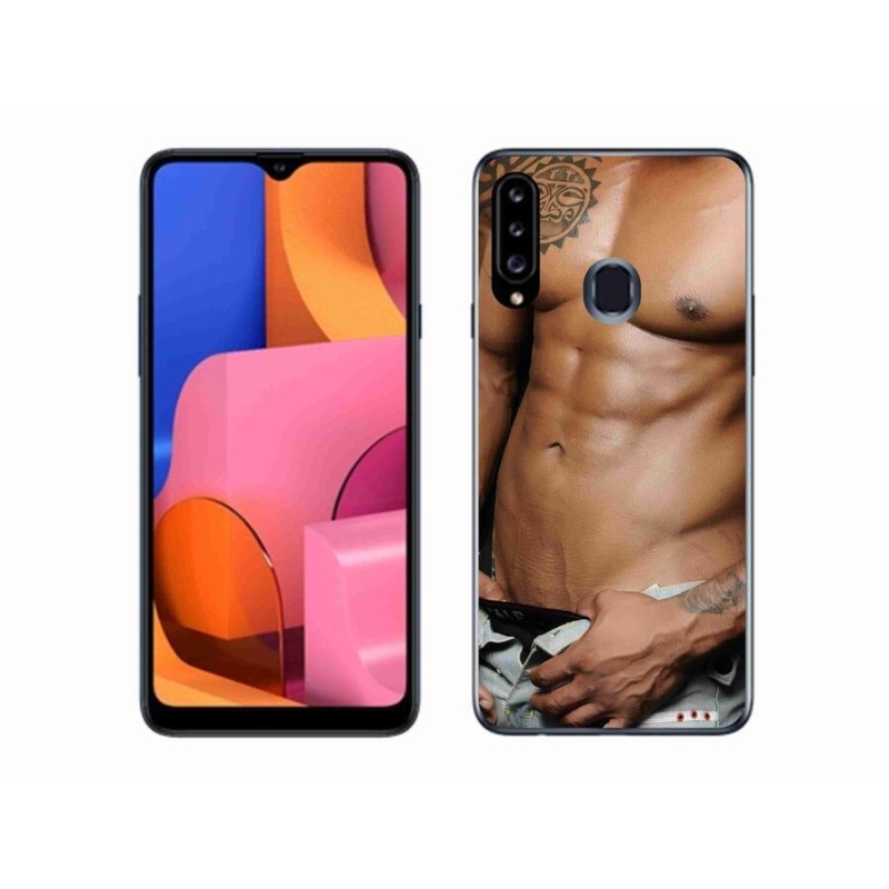 Gelový kryt mmCase na mobil Samsung Galaxy A20s - sexy muž