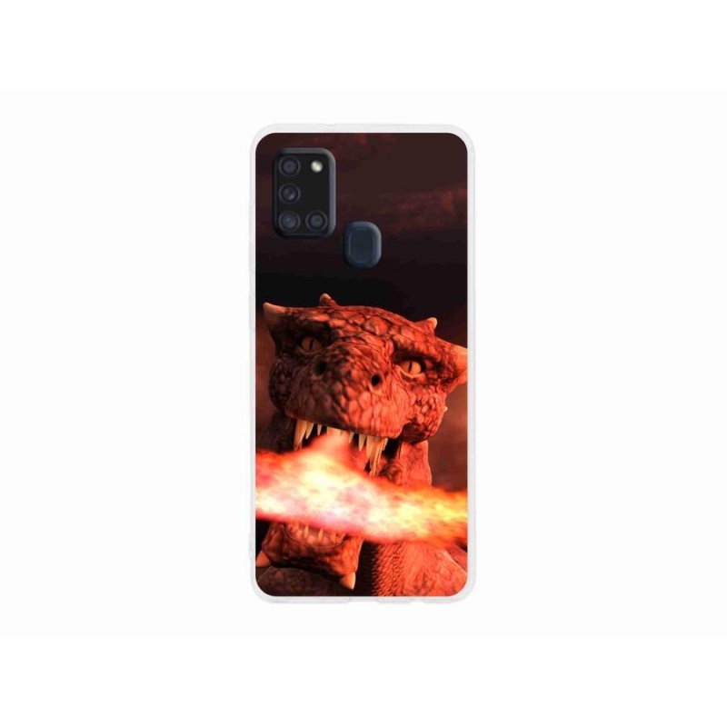 Gelový kryt mmCase na mobil Samsung Galaxy A21s - drak