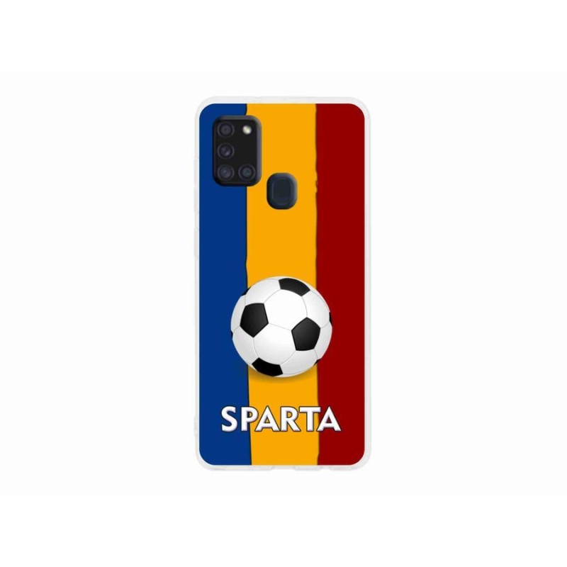 Gelový kryt mmCase na mobil Samsung Galaxy A21s - fotbal 1