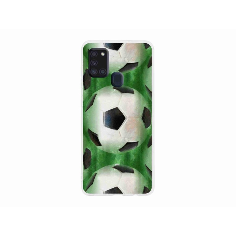 Gelový kryt mmCase na mobil Samsung Galaxy A21s - fotbalový míč
