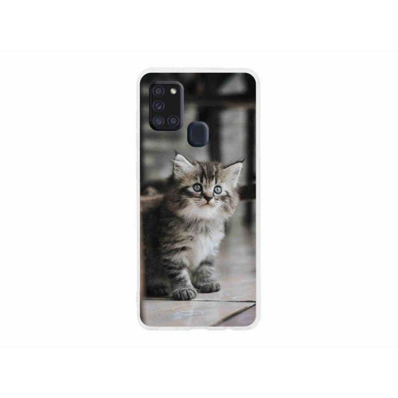 Gelový kryt mmCase na mobil Samsung Galaxy A21s - koťátko