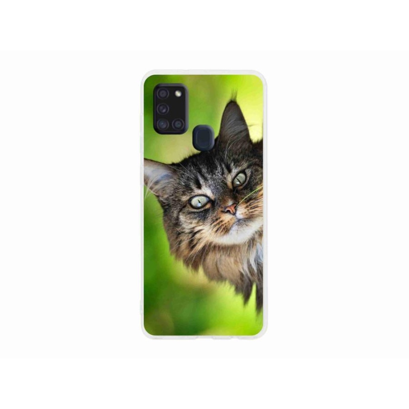Gelový kryt mmCase na mobil Samsung Galaxy A21s - kočka 3