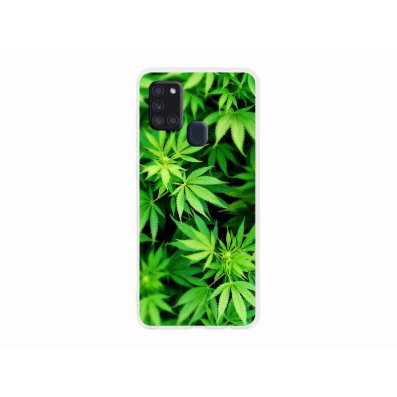 Gelový kryt mmCase na mobil Samsung Galaxy A21s - konopí 3