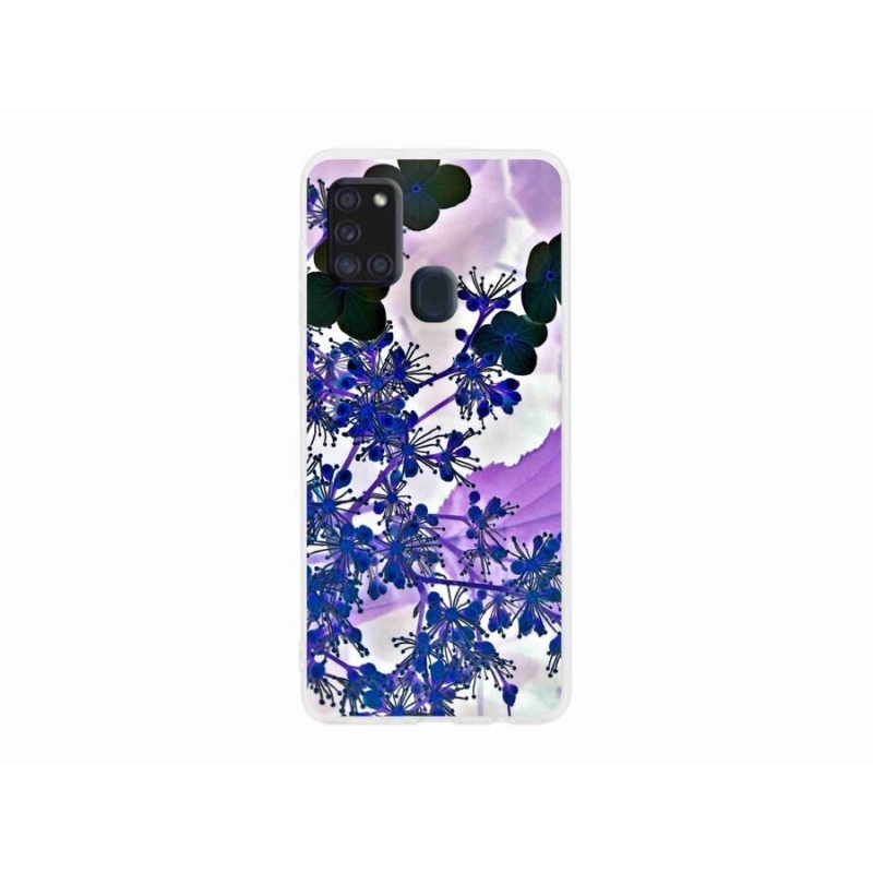 Gelový kryt mmCase na mobil Samsung Galaxy A21s - květ hortenzie