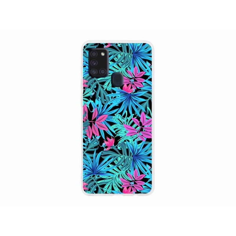 Gelový kryt mmCase na mobil Samsung Galaxy A21s - květiny 3