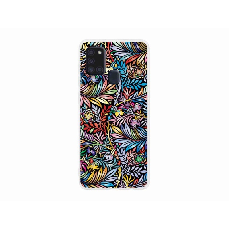Gelový kryt mmCase na mobil Samsung Galaxy A21s - květiny 5