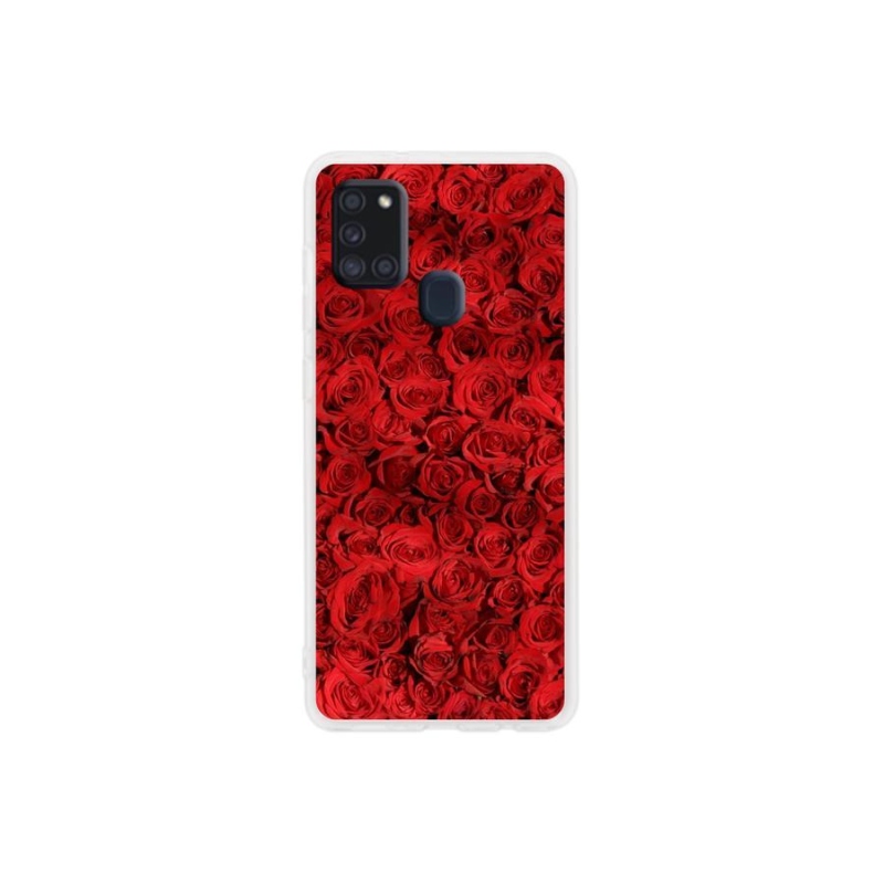 Gelový kryt mmCase na mobil Samsung Galaxy A21s - růže