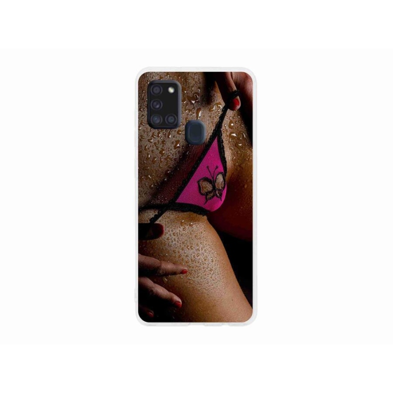 Gelový kryt mmCase na mobil Samsung Galaxy A21s - sexy žena