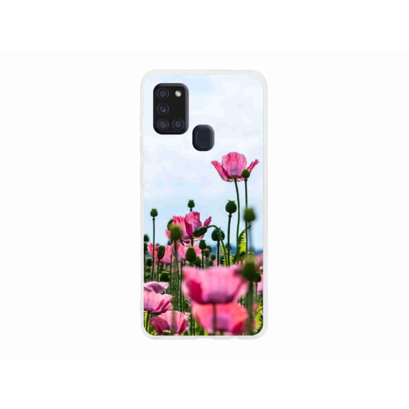 Gelový kryt mmCase na mobil Samsung Galaxy A21s - vlčí mák