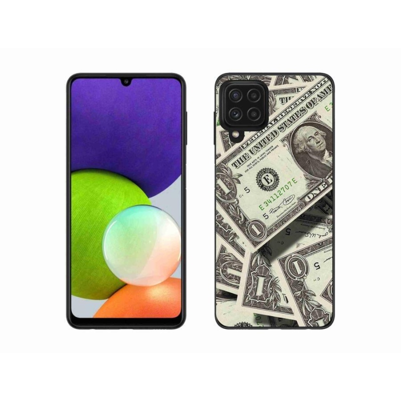 Gelový kryt mmCase na mobil Samsung Galaxy A22 4G - americký dolar