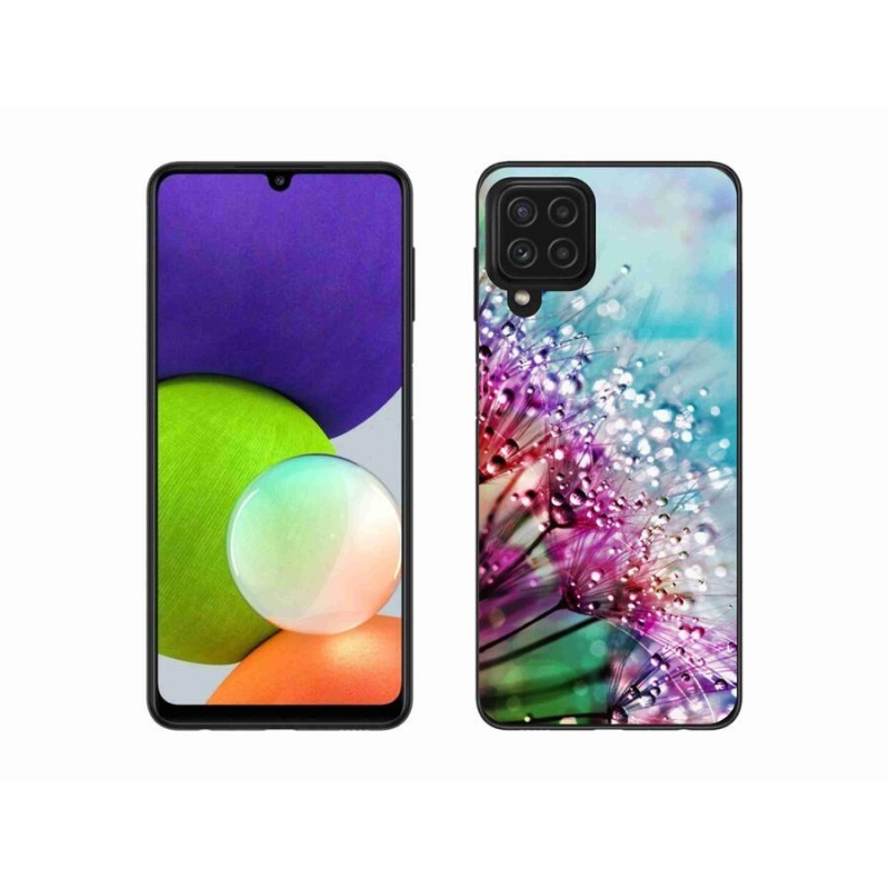 Gelový kryt mmCase na mobil Samsung Galaxy A22 4G - barevné květy