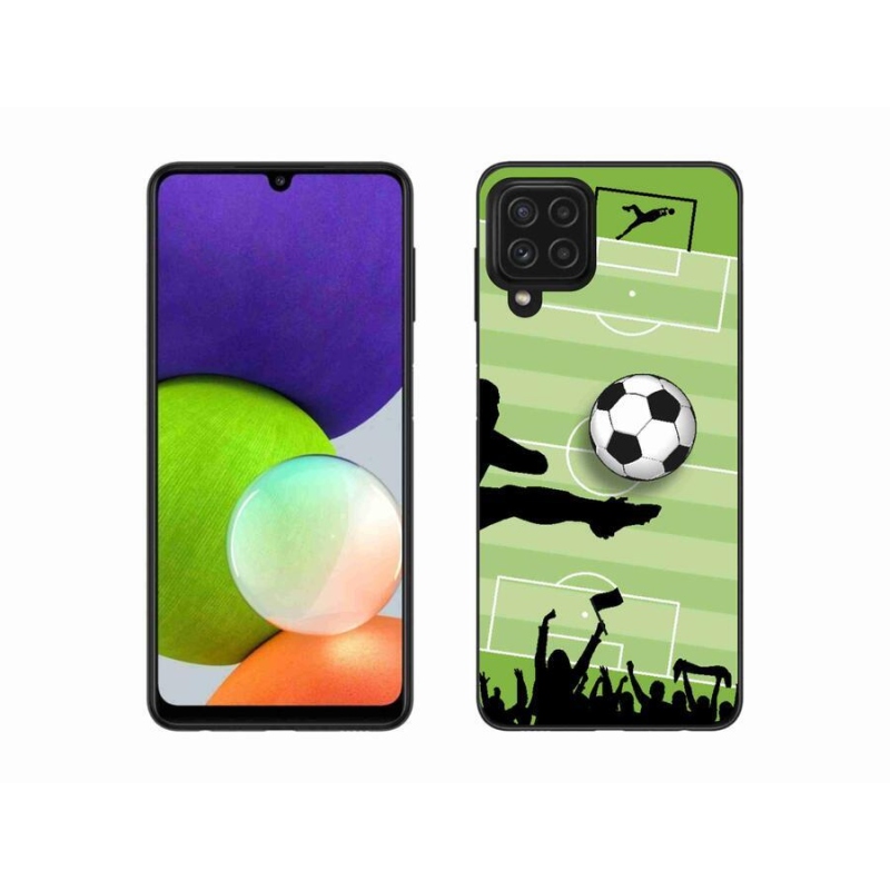 Gelový kryt mmCase na mobil Samsung Galaxy A22 4G - fotbal 3