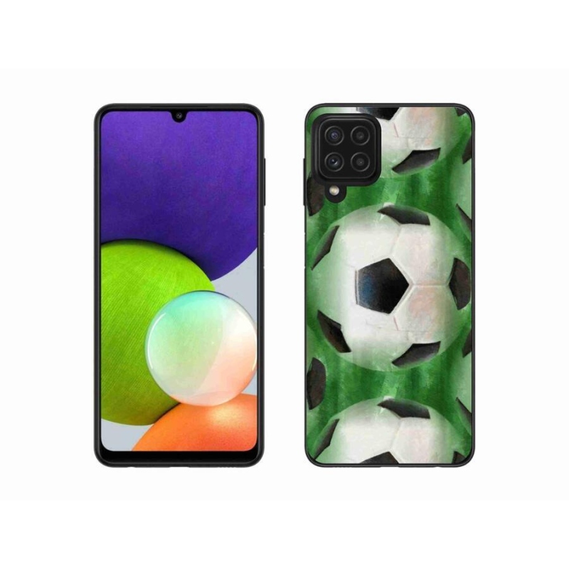 Gelový kryt mmCase na mobil Samsung Galaxy A22 4G - fotbalový míč