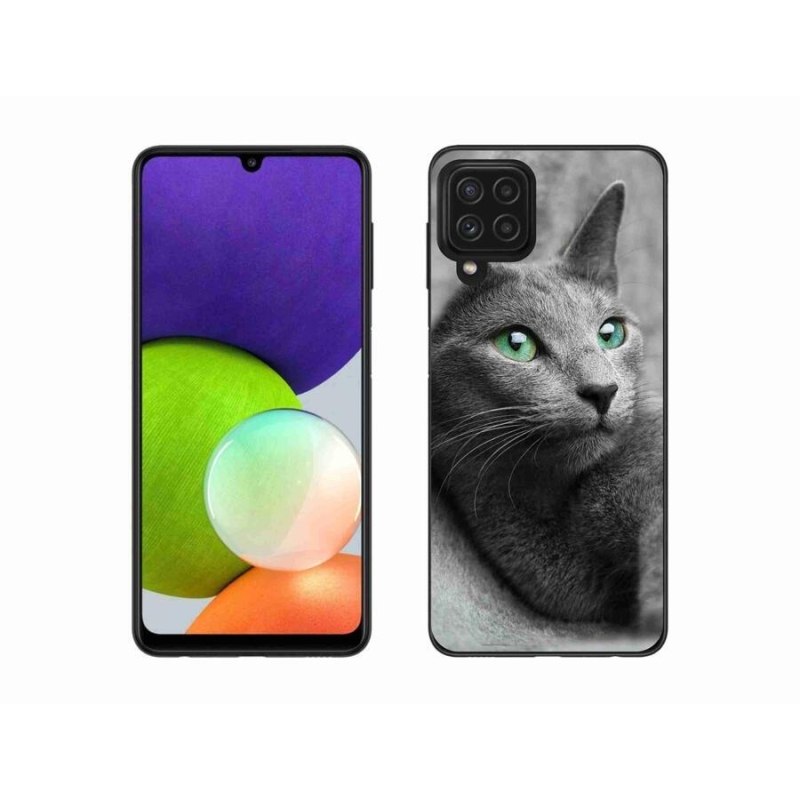 Gelový kryt mmCase na mobil Samsung Galaxy A22 4G - kočka 2