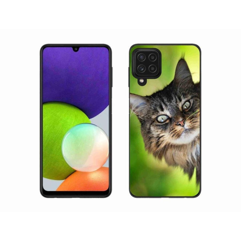 Gelový kryt mmCase na mobil Samsung Galaxy A22 4G - kočka 3