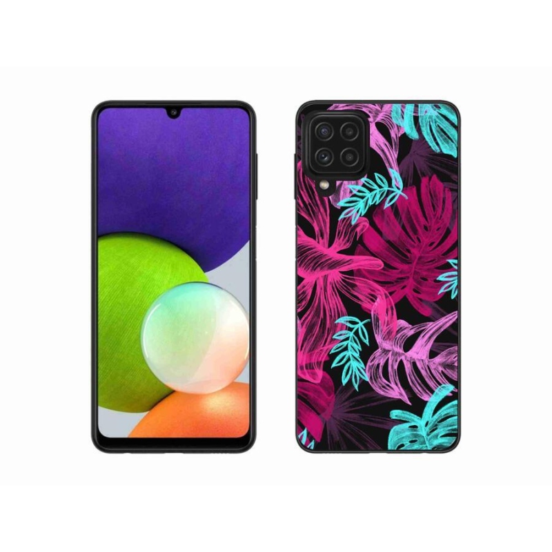 Gelový kryt mmCase na mobil Samsung Galaxy A22 4G - květiny 1