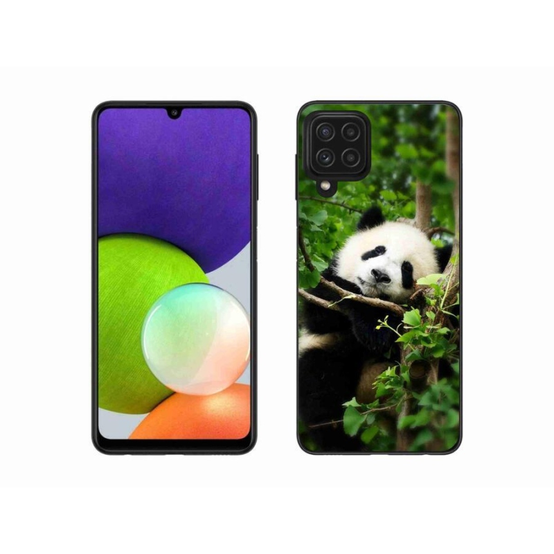 Gelový kryt mmCase na mobil Samsung Galaxy A22 4G - panda