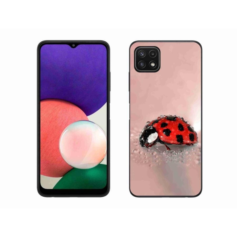 Gelový kryt mmCase na mobil Samsung Galaxy A22 5G - beruška