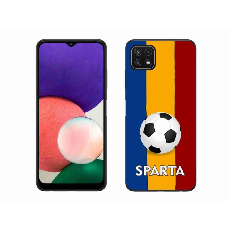 Gelový kryt mmCase na mobil Samsung Galaxy A22 5G - fotbal 1