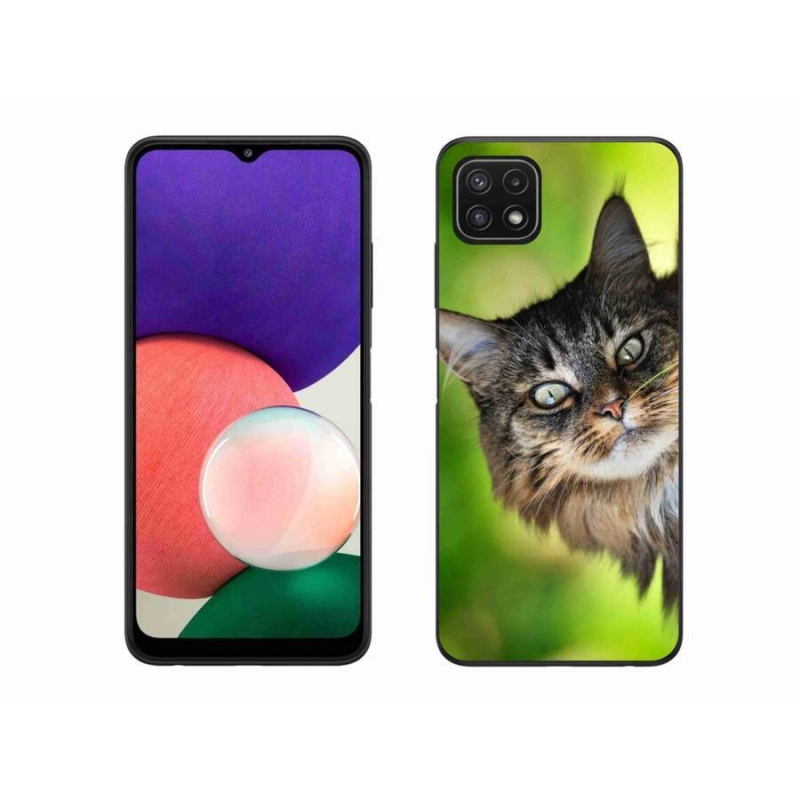 Gelový kryt mmCase na mobil Samsung Galaxy A22 5G - kočka 3