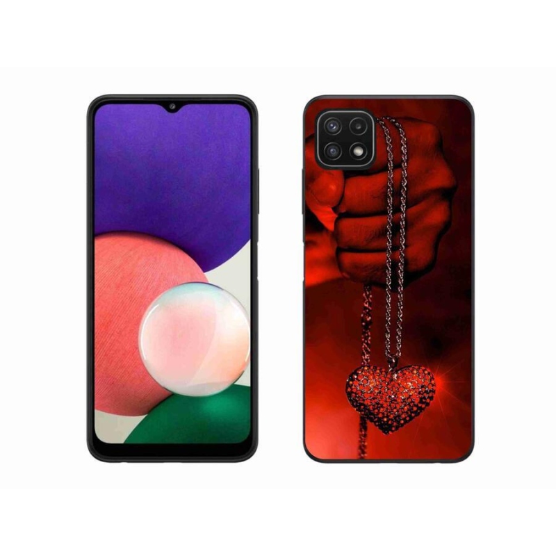 Gelový kryt mmCase na mobil Samsung Galaxy A22 5G - náhrdelník