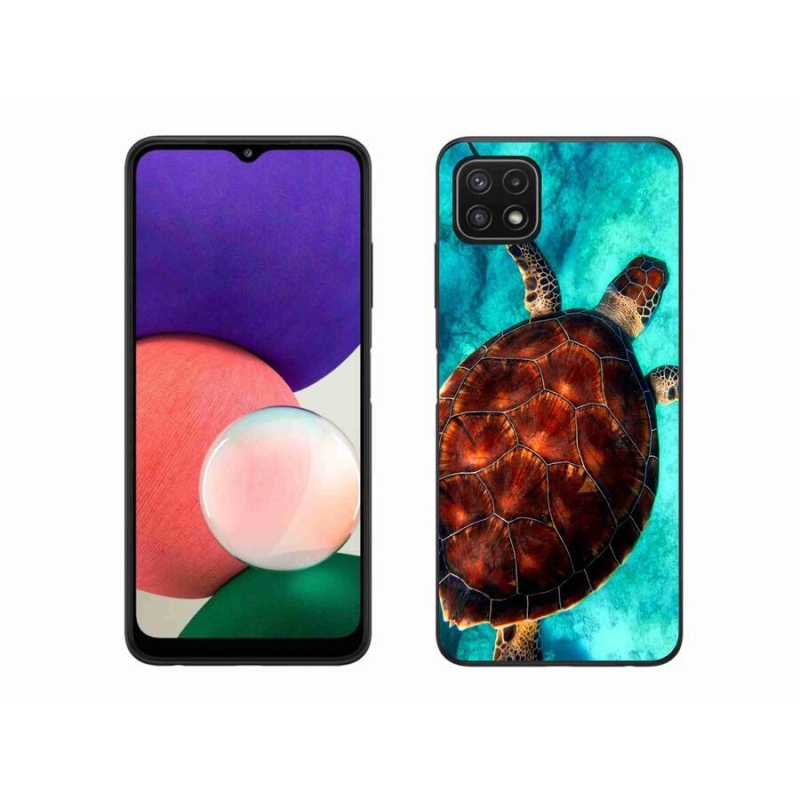 Gelový kryt mmCase na mobil Samsung Galaxy A22 5G - želva