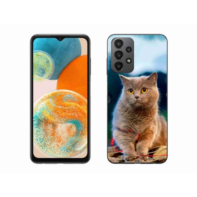 Gelový kryt mmCase na mobil Samsung Galaxy A23 4G/5G - britská modrá 2