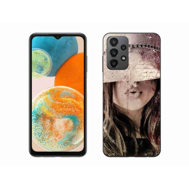 Gelový kryt mmCase na mobil Samsung Galaxy A23 4G/5G - dívka