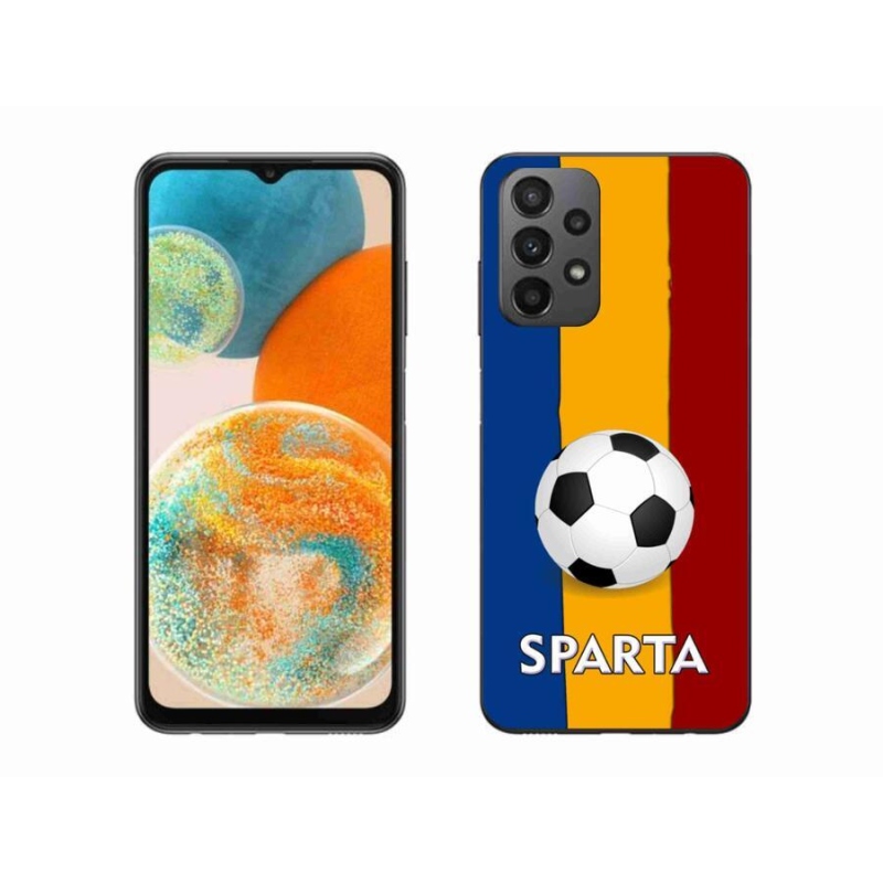 Gelový kryt mmCase na mobil Samsung Galaxy A23 4G/5G - fotbal 1