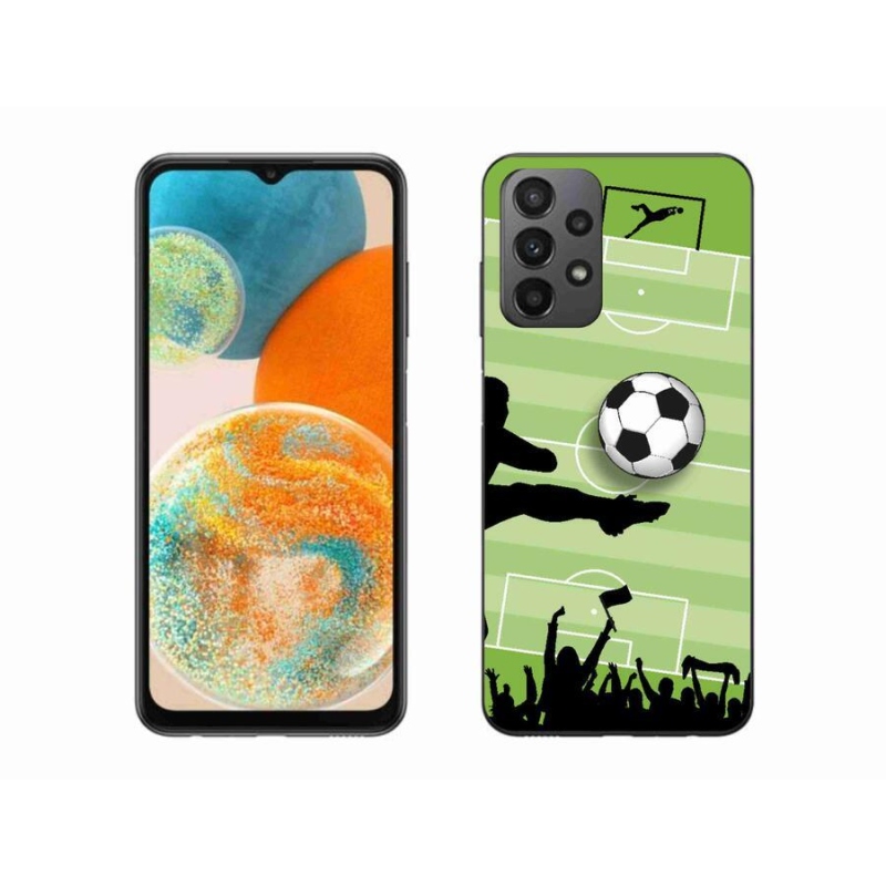 Gelový kryt mmCase na mobil Samsung Galaxy A23 4G/5G - fotbal 3