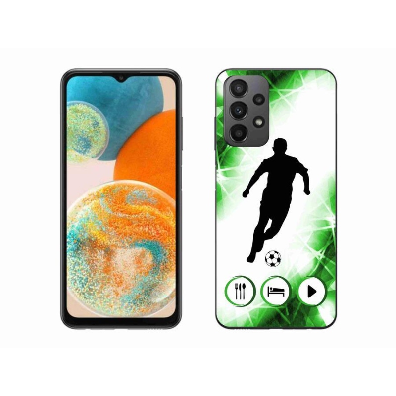 Gelový kryt mmCase na mobil Samsung Galaxy A23 4G/5G - fotbalista