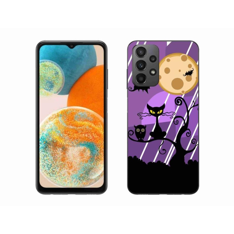 Gelový kryt mmCase na mobil Samsung Galaxy A23 4G/5G - halloween