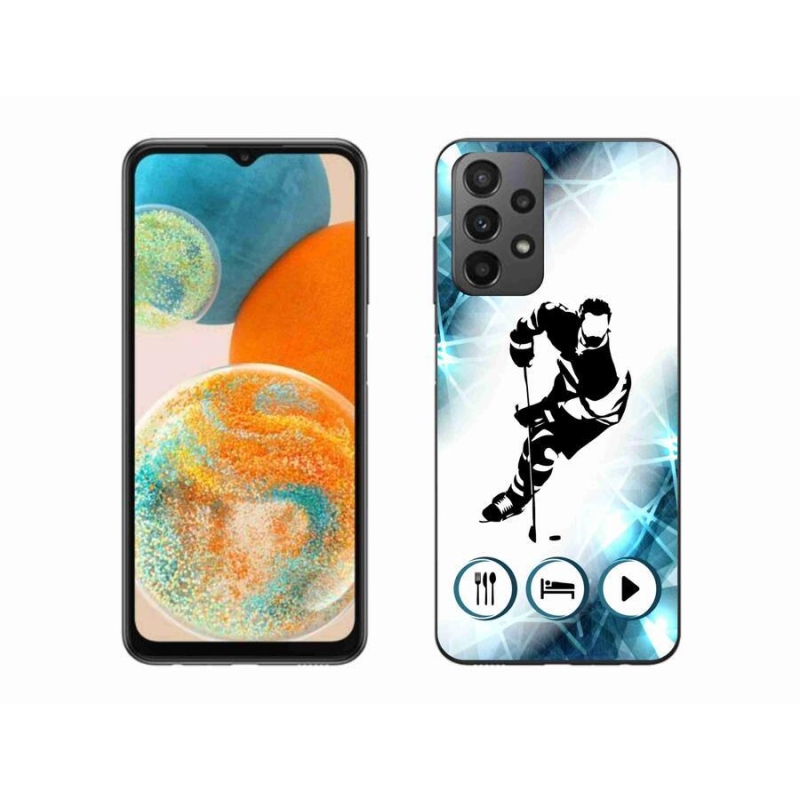 Gelový kryt mmCase na mobil Samsung Galaxy A23 4G/5G - hokej 1
