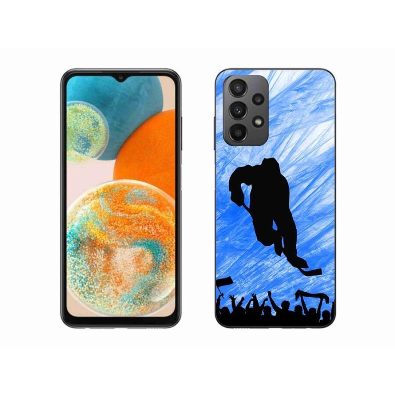 Gelový kryt mmCase na mobil Samsung Galaxy A23 4G/5G - hokejový hráč